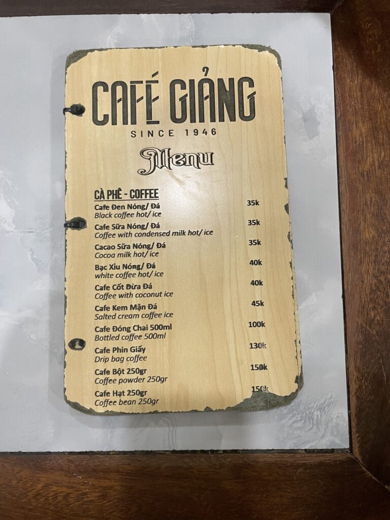 カフェ ジャンのメニュー